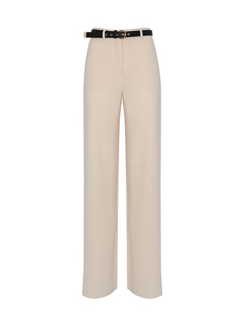 Pantalone MSTAMICO in cady con cintura Beige MAX MARA STUDIO | 2616131025600060